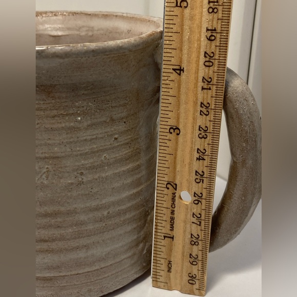 Handcrafted Pitcher pottery spout Jug glazed ceramic watering can signed Bobbi - Picture 5 of 16